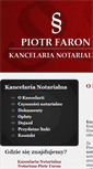 Mobile Screenshot of notariusz-piotrfaron.pl