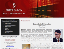 Tablet Screenshot of notariusz-piotrfaron.pl